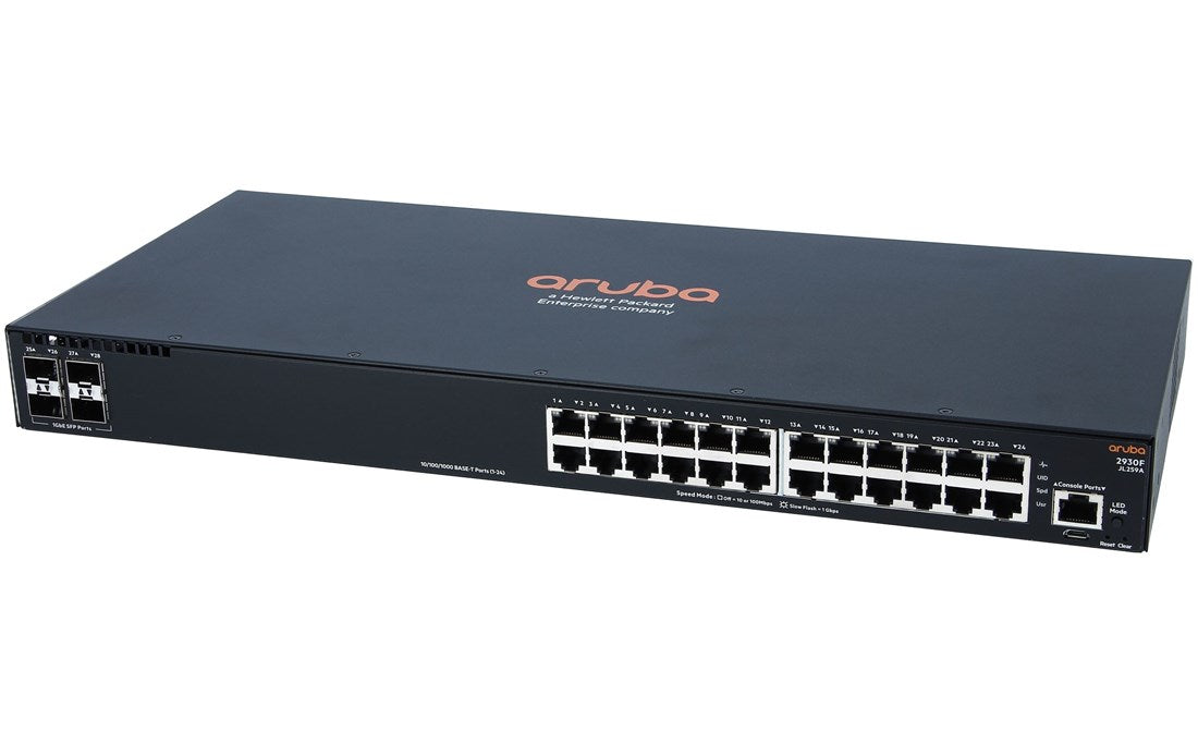 HPE Aruba 2930F 24G 4SFP 24-Port Rack-Mountable Switch JL259A