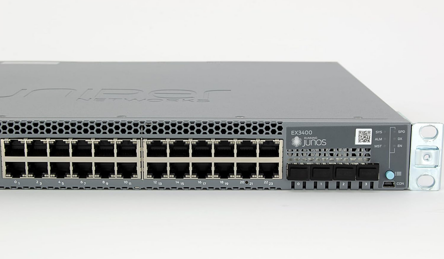Juniper EX3400 Series Managed Layer 3 24-Port Ethernet Switch EX3400-24T