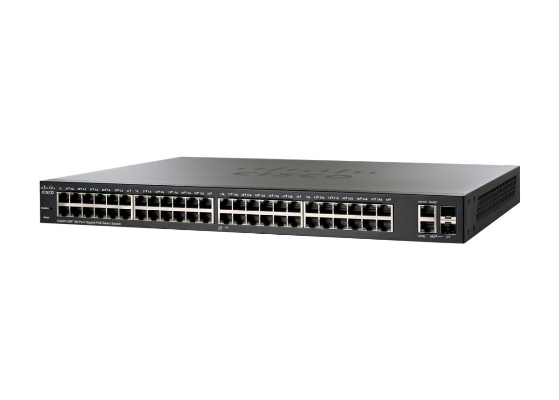 Cisco 220 Series Smart Switch SG220-50P-K9 main image