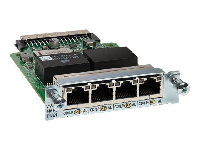 Cisco 4-Port 3rd Gen Multiflex Trunk Voice/Wan Interface Card VWIC3-4MFT-T1-E1 main image