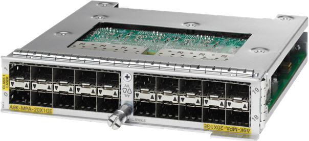 Cisco ASR 9000 20-port 1-Gigabit Ethernet Modular Port Adapter A9K-MPA-20X1GE= main image