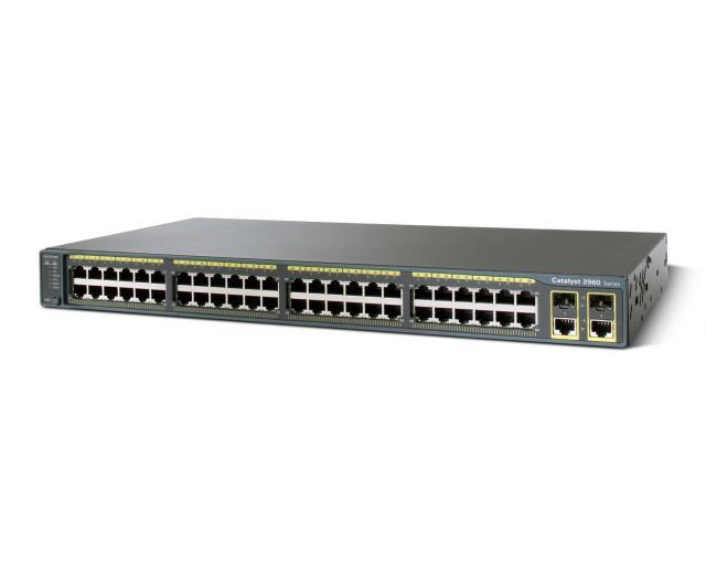 Cisco Catalyst 2960 Plus 48Port Managed 10/100 Switch WS-C2960+48TC-L main image