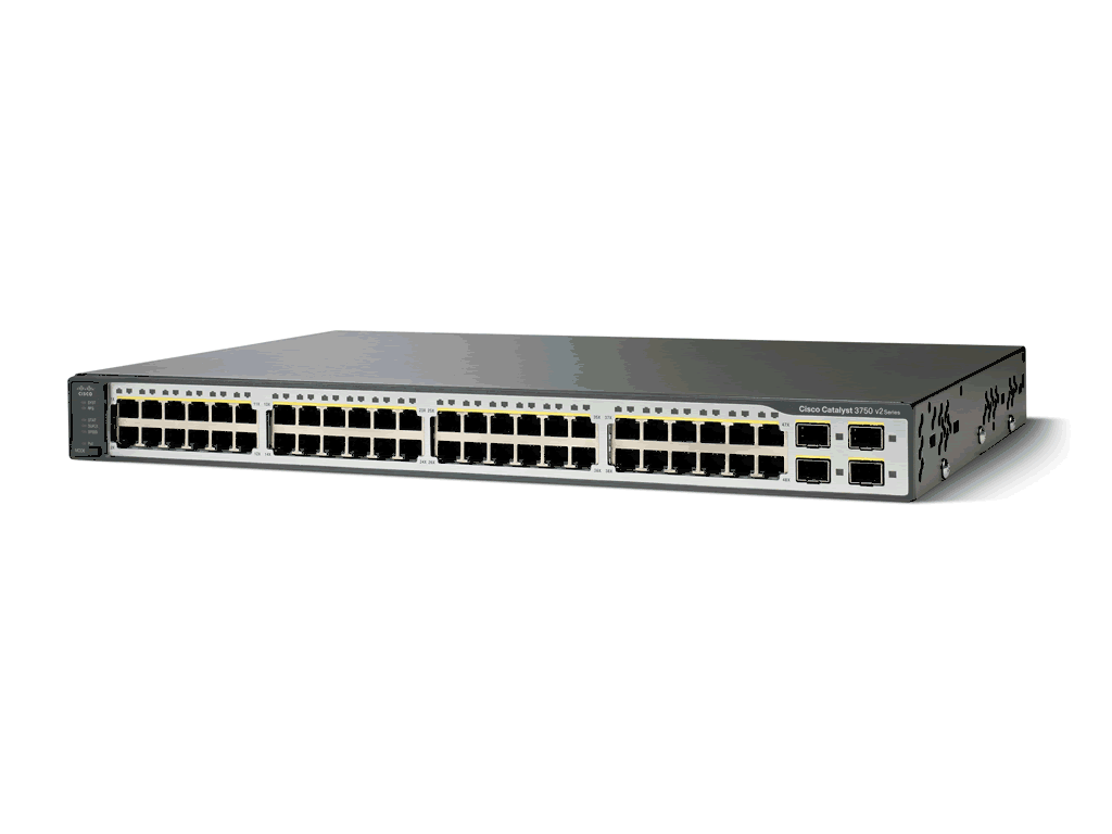 Cisco Catalyst 3750V2-48TS L3 Managed 48 Port Switch WS-C3750V2-48TS-S main image