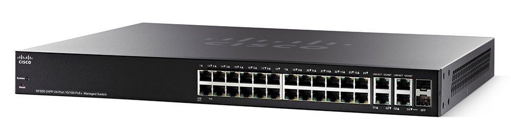 Cisco Small Business SF300-24 Managed L3 Switch SRW224G4P-K9 main image