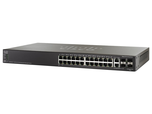Cisco SG500 28-Port Gigabit POE Stackable Managed Switch REFURB SG500-28P-K9 main image