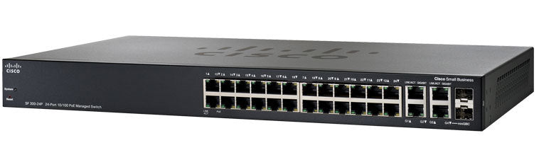 Cisco Small Business SF300-24PP Managed L3 PoE+ Switch SF300-24PP-K9 main image