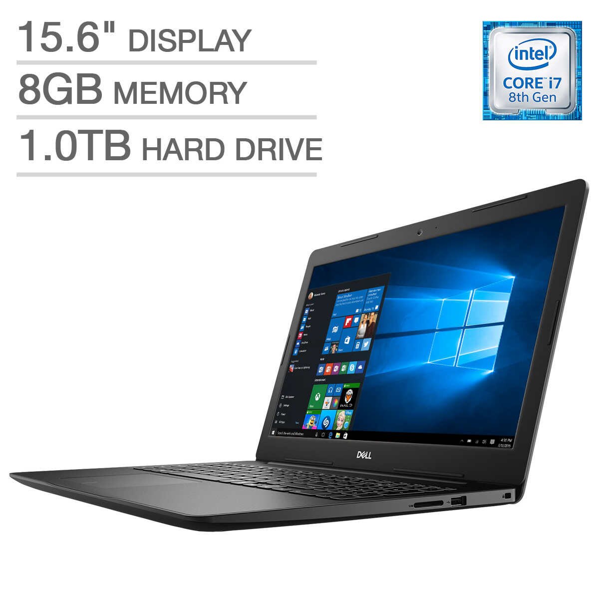 Dell Inspiron 3583 Laptop 15.6" Intel Core i7 8GB RAM 1TB (REFURB) I3583-7315BLK-PUS main image