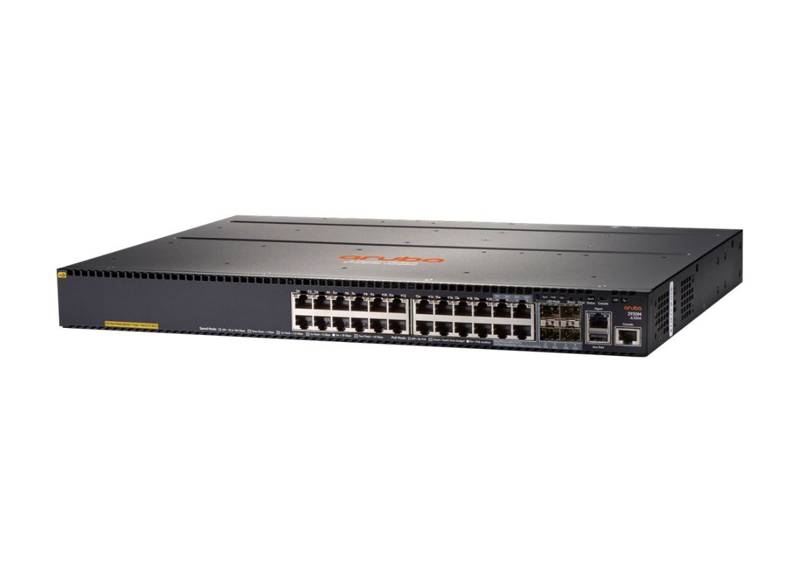 HPE Aruba 2930M 24G POE+ 1-Slot 24 Ports Switch JL320A main image