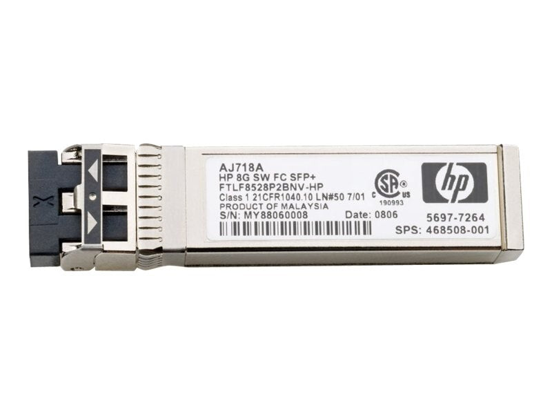 HPE MDS 9000 8GB FC SFP+ Short Range Transceiver AJ906A main image