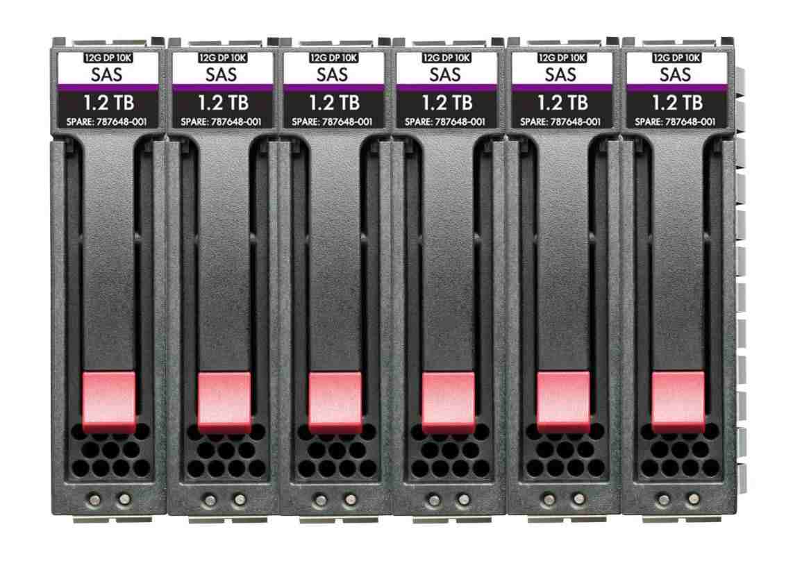 HPE MSA 10.8TB SAS 12G Enterprise 10K SFF (2.5in) 3yr Wty 512e 6-pack HDD Bundle R0P86A main image