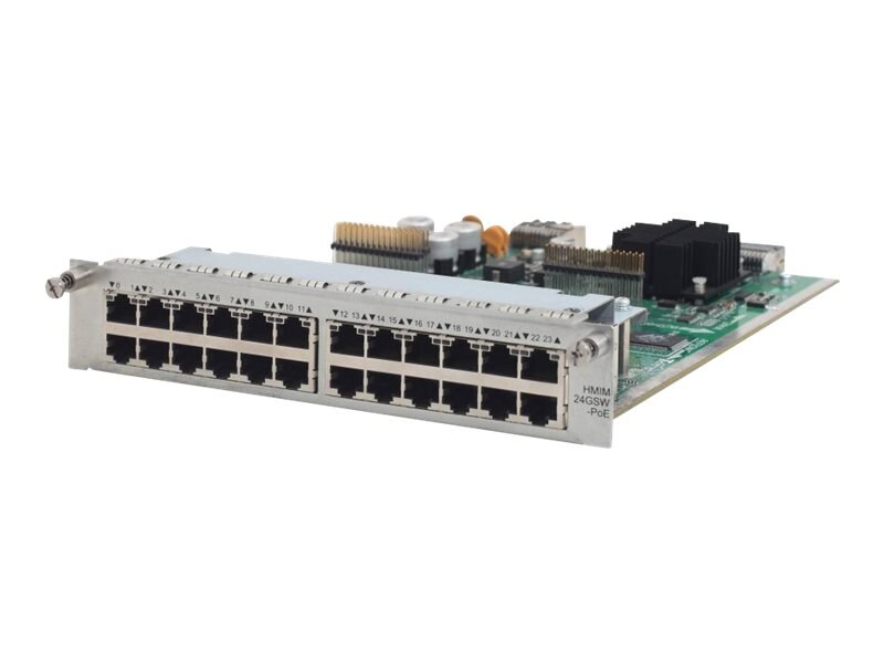 HPE MSR 24-Port Gig-T PoE Switch HMIM Module JG427A main image