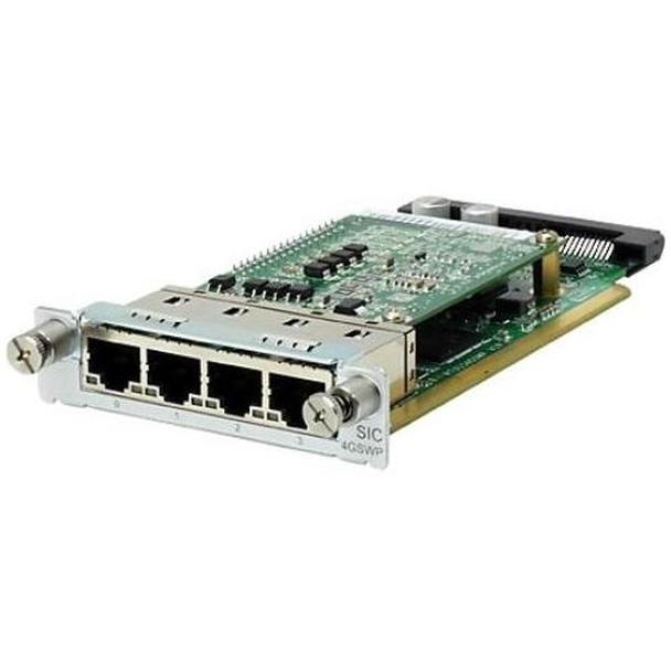 HPE MSR 4-Port Gig-T PoE Switch SIC Module JG740A main image
