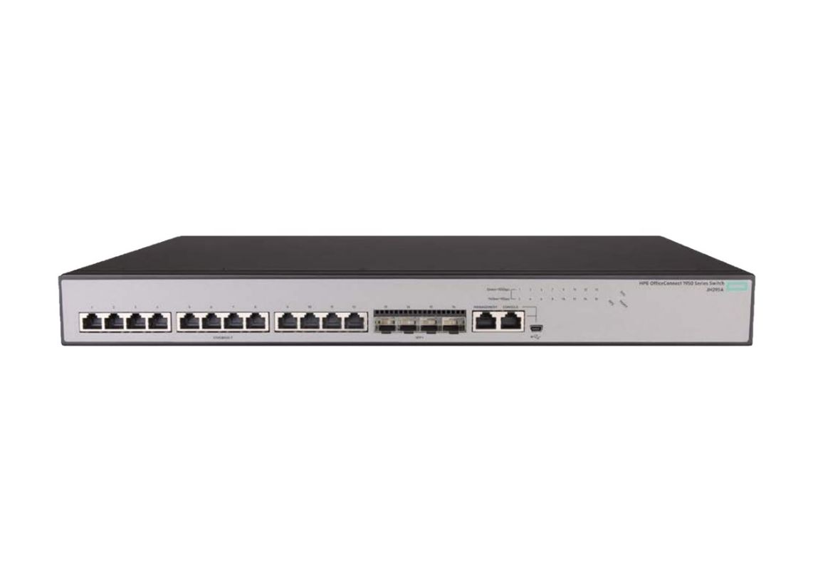 HPE OfficeConnect 1950 12XGT 4SFP+ 12 Ports Rack Mountable Switch JH295A#ABA main image