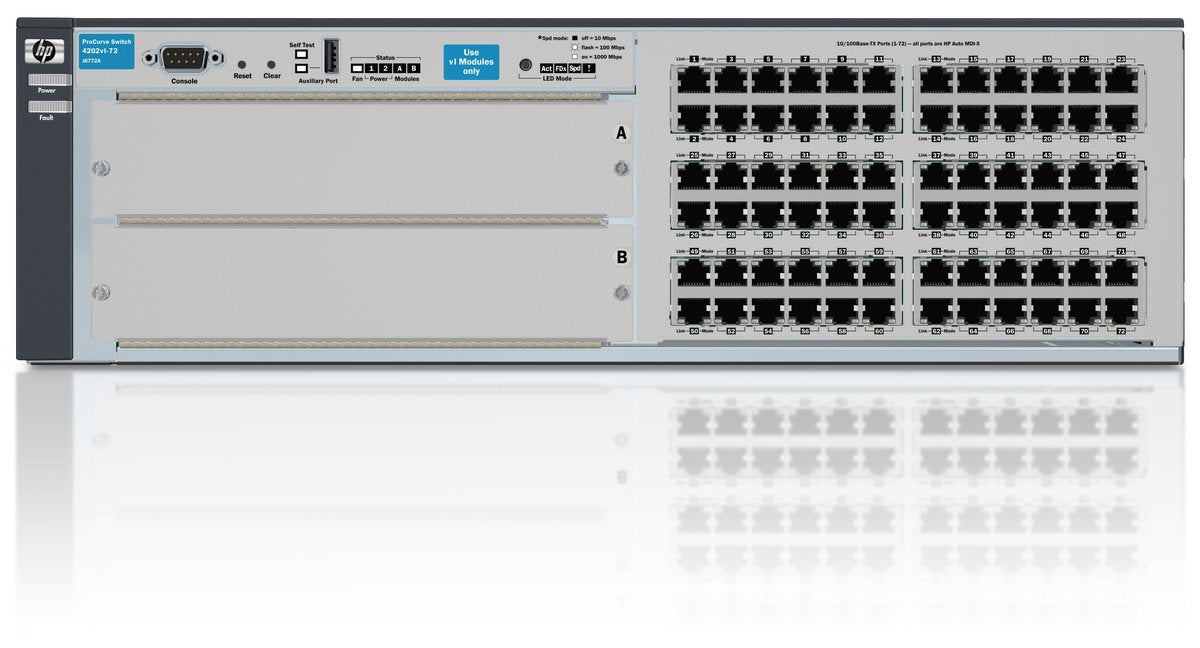 HPE ProCurve 4202VL 72-Ports Switch with 2-Slot Chassis J8772B#ABA main image