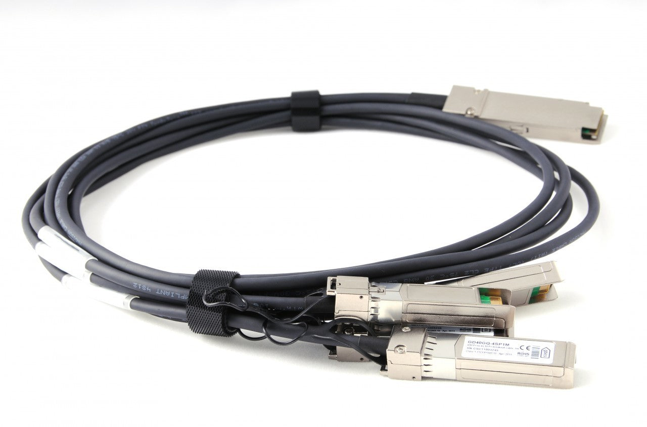 HPE X240 QSFP+ 4X10G SFP+ 3M DAC Cable JG330A main image