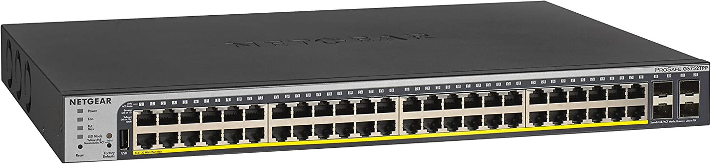 Netgear 52-Port Gigabit Smart Switch GS752TPP-300NAS main image
