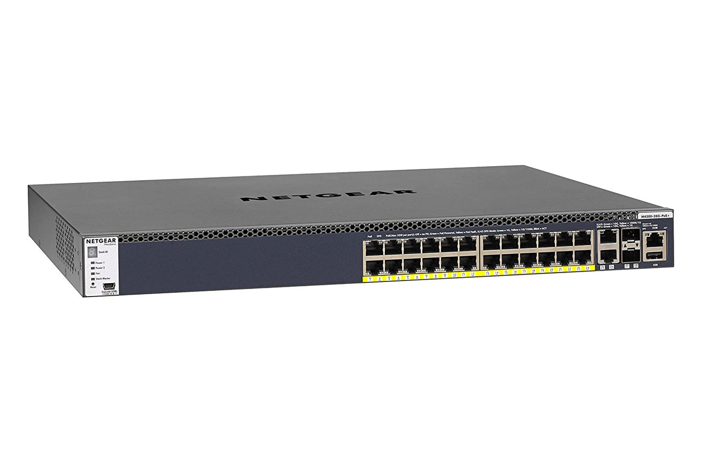 Netgear M4300-28G-PoE+/10G 550W 24-Port Fully Managed Switch GSM4328PA main image