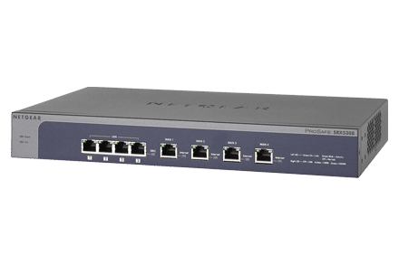Netgear Prosafe Quad WAN Gigabit Ethernet SSL VPN Firewall Refurbished SRX5308-100NAS main image
