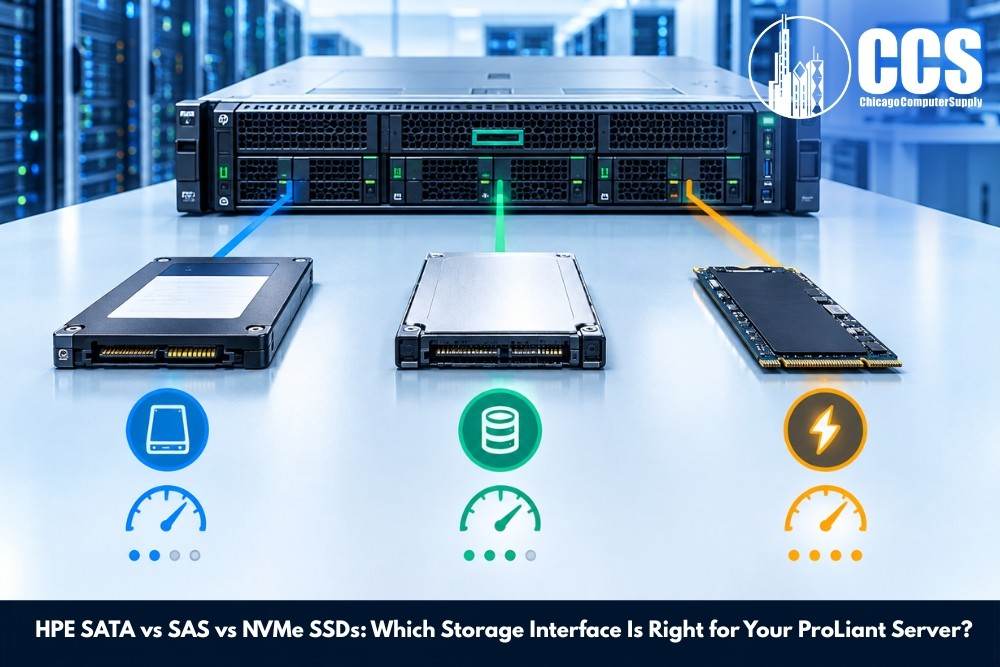 HPE SATA vs SAS vs NVMe SSDs: Which Storage Interface Is Right for Your ProLiant Server?