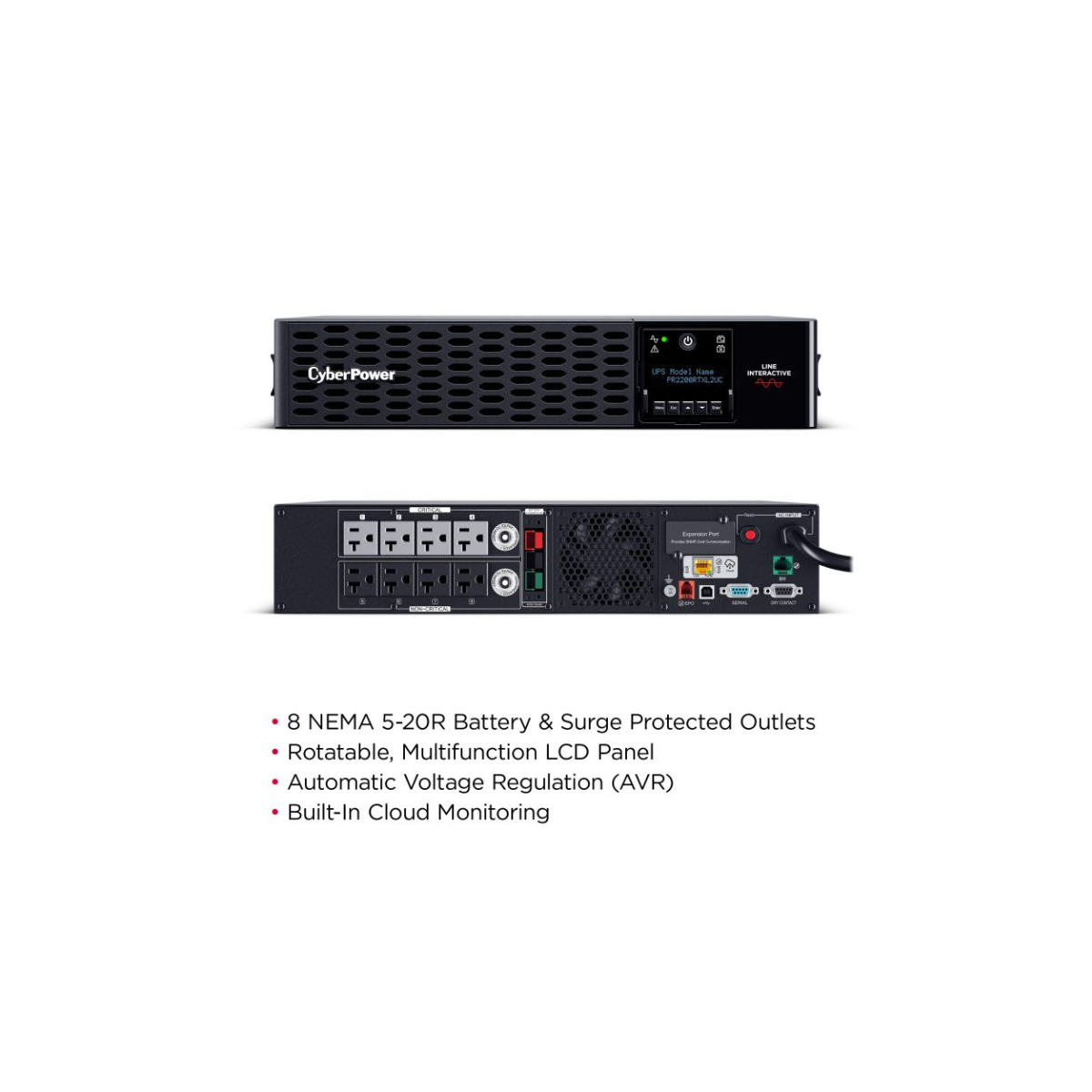 PR2000RTXL2UC CyberPower Smart App Sinewave UPS