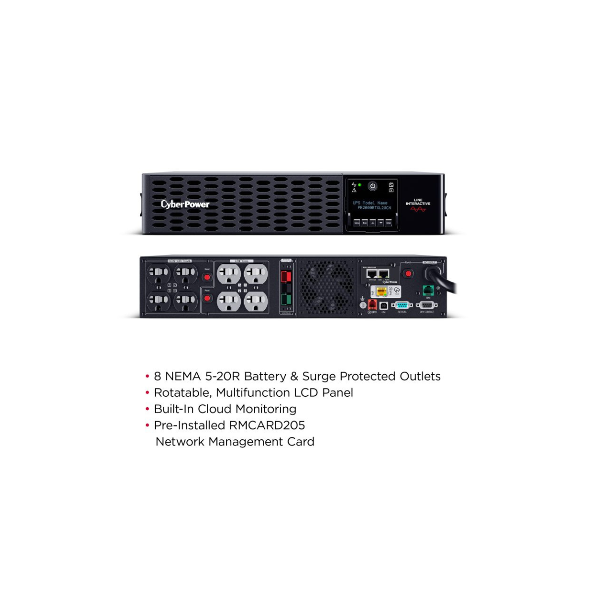 PR2000RTXL2UCN CyberPower Smart App Sinewave UPS