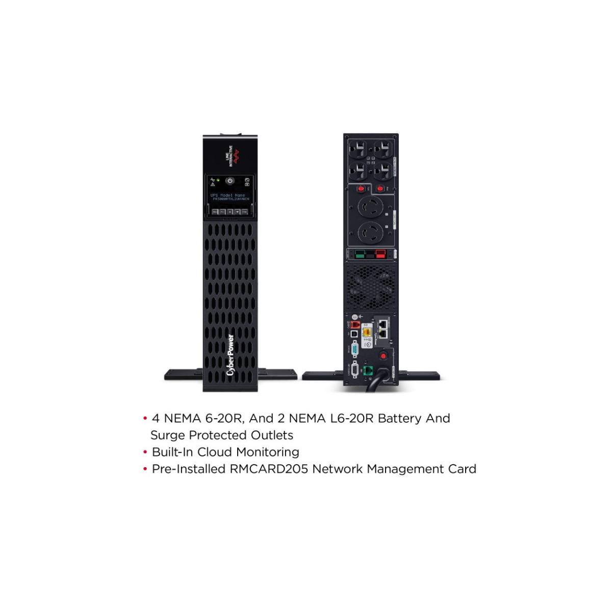 PR3000RTXL2UHVACN CyberPower Smart App Sinewave UPS