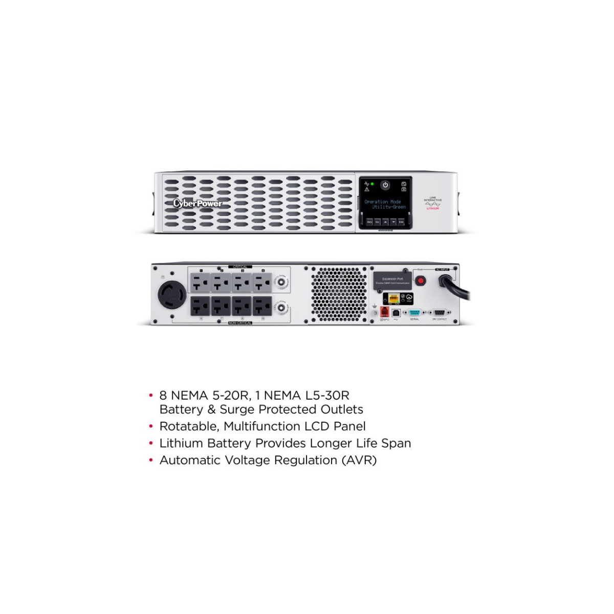 PRL3000RT2UC CyberPower Smart App Sinewave UPS
