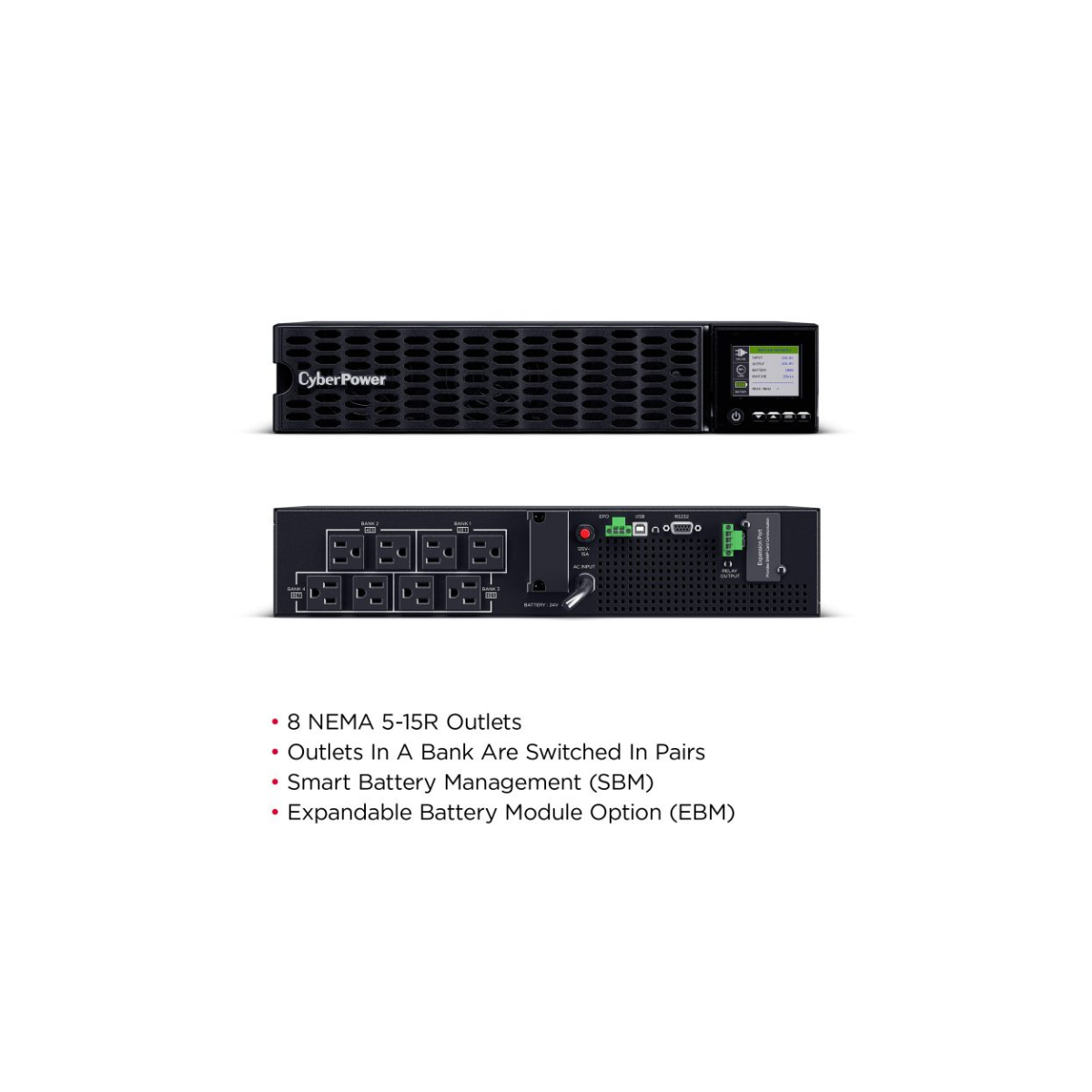 OL750RTHD CyberPower Smart App Online UPS 750VA Rack/Tower (OL750RTHD)