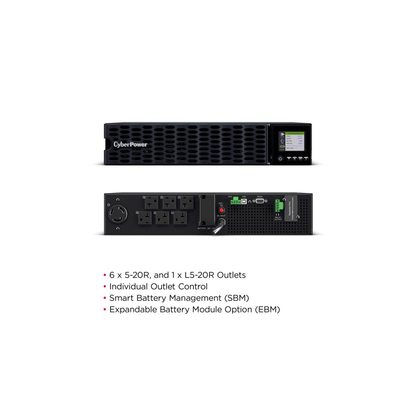 OL2K2RTHD CyberPower Smart App Online UPS 2200VA Rack/Tower