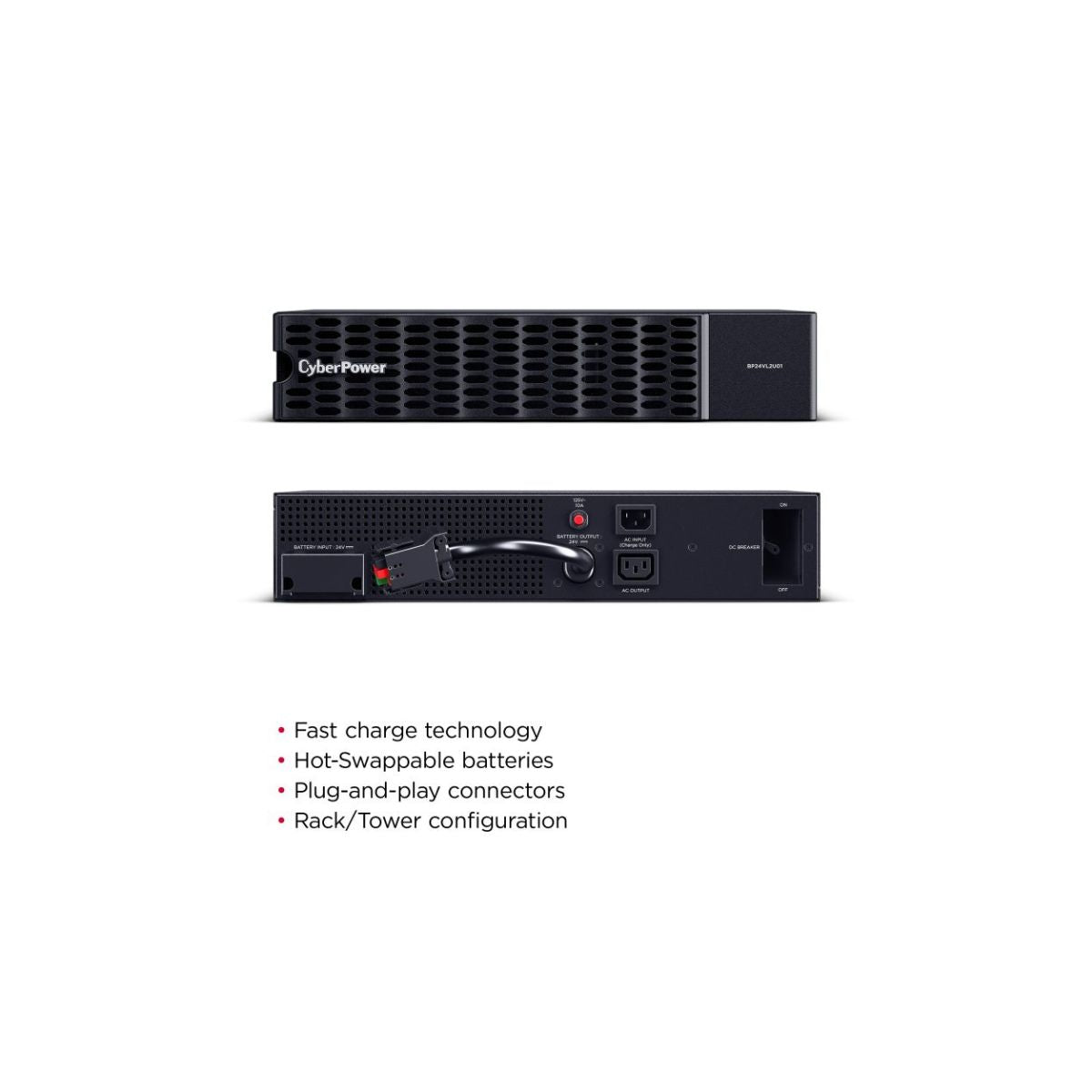 BP24VL2U01 CyberPower Extended Battery Module 2U Rack/Tower