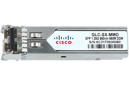 GLC-SX-MMD= Cisco SFP (mini-GBIC) 1000Base-SX MMF Transceiver