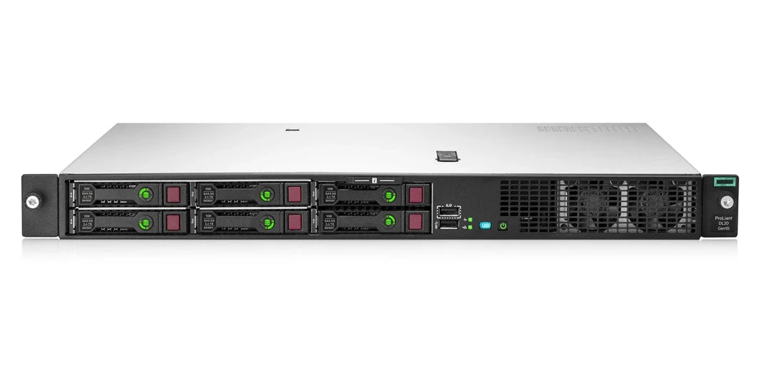 HPE ProLiant DL20 Gen10 E-2224 1P 16GB-U S100i 4SFF 500W RPS Server P17080-B21