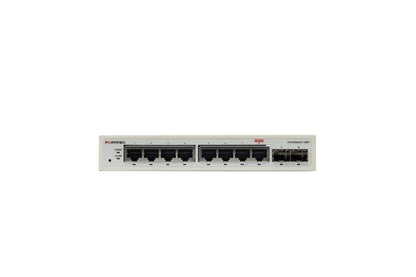 Fortinet FortiSwitch 108F-FPOE – FS-108F-FPOE – Fanless Managed Layer 2 Switch with 8 GE PoE+ Ports & 2 SFP (130 W Budget)