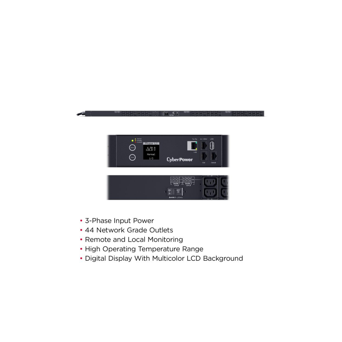 PDU33105 CyberPower Monitored Series PDU