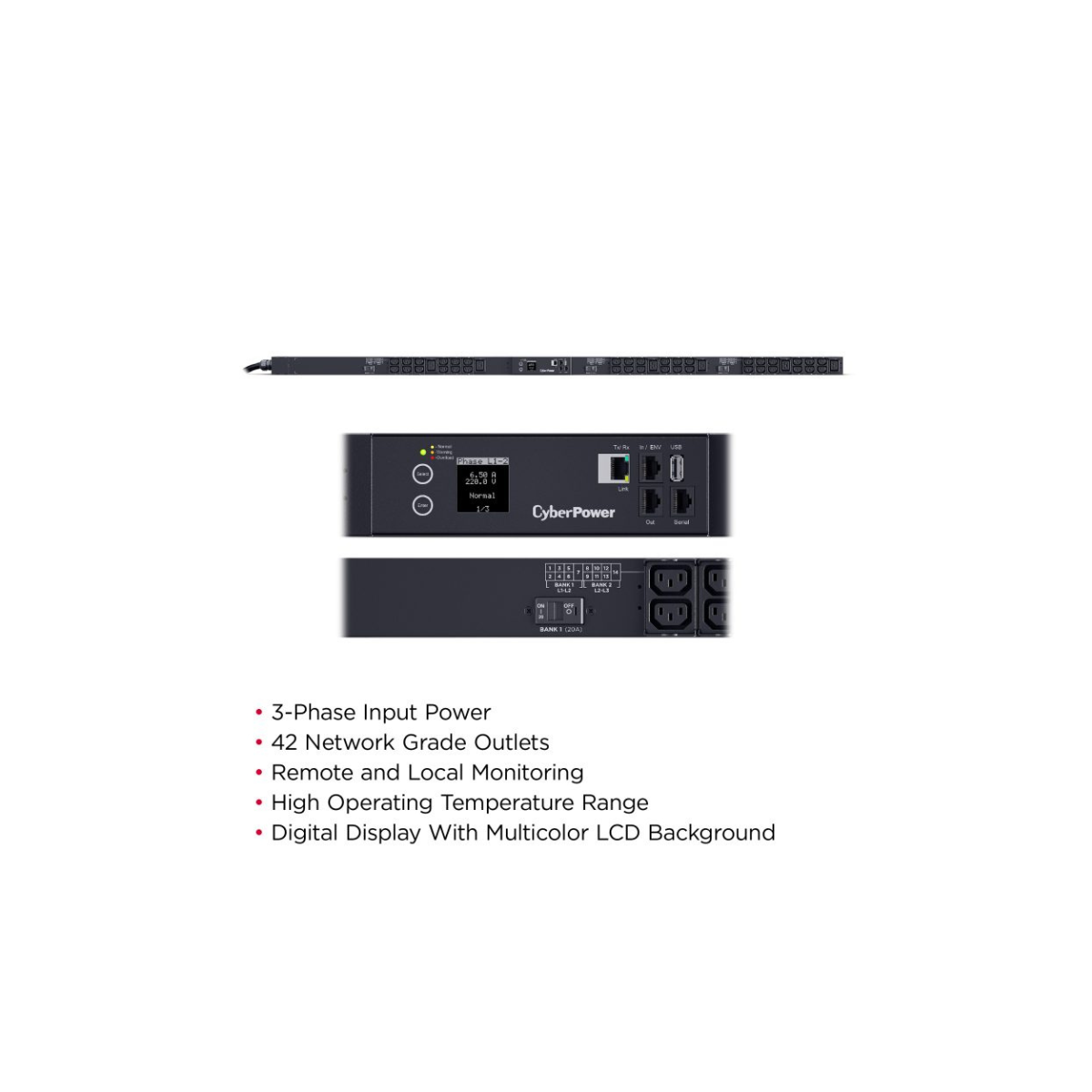 PDU33108 CyberPower 3-Phase Monitored PDU