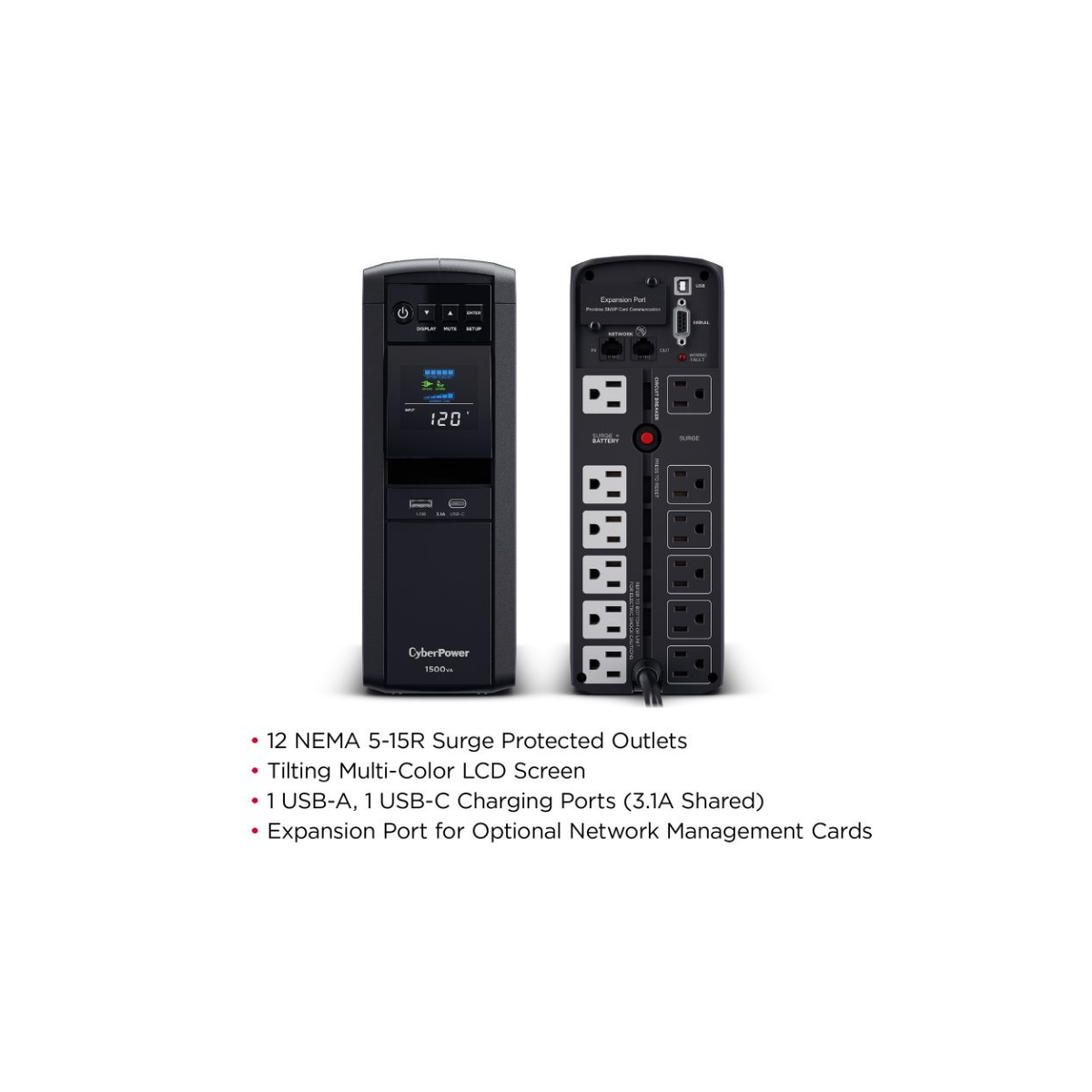 CP1500PFCLCDTAA CyberPower PFC Sinewave UPS