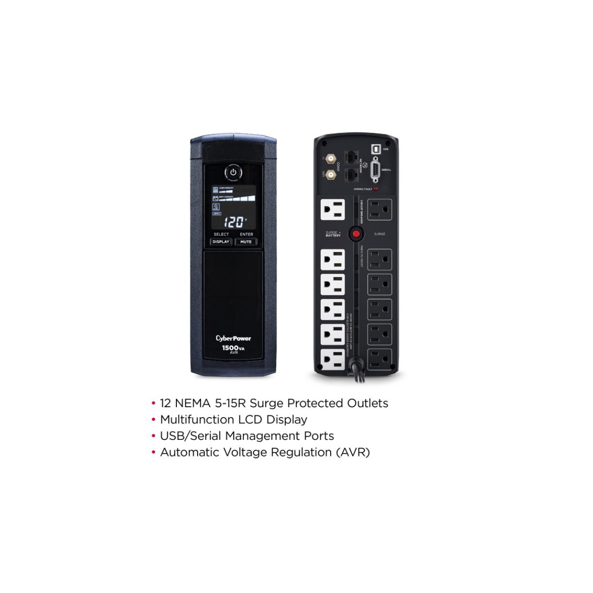 CP1500AVRLCDTAA CyberPower Intelligent LCD UPS