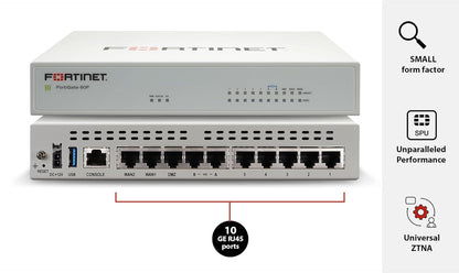 Fortinet FortiGate 60F – FG-60F-BDL-950-12 – Firewall Appliance + 1-Year FortiCare Premium & FortiGuard Unified Threat Protection