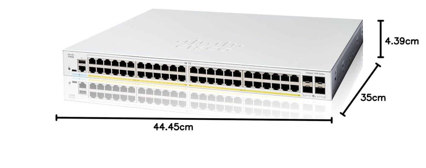 Cisco Catalyst 1200 48-Port PoE+ Managed Switch – C1200-48P-4G