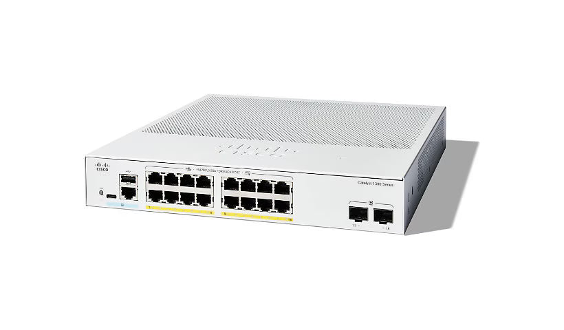 Cisco Catalyst 1300 16-Port PoE+ Managed Switch – C1300-16FP-2G