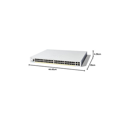 C1300-48P-4G Cisco Catalyst 48-Port Managed PoE+ Switch
