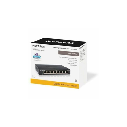 GS308-300PAS – NETGEAR 8-Port Gigabit Ethernet Unmanaged Switch