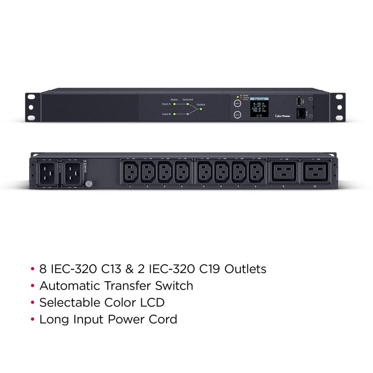 PDU24006 CyberPower Single-Phase Metered ATS PDU