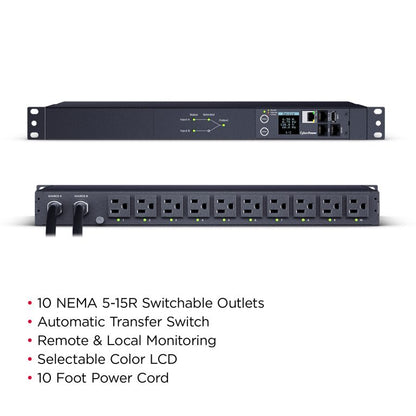 PDU44001 CyberPower Single-Phase Switched ATS PDU
