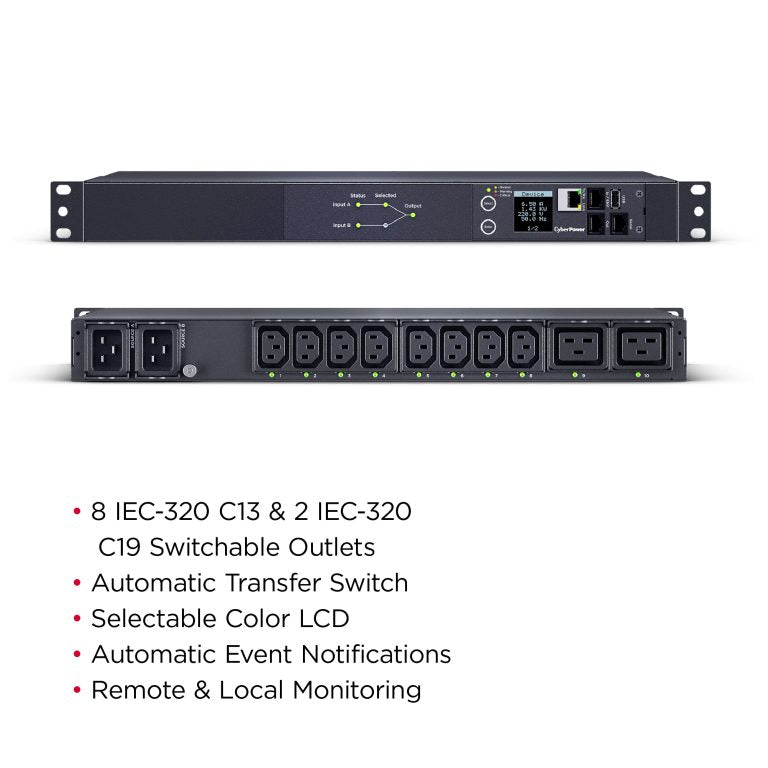 PDU44006 CyberPower Single-Phase Switched ATS PDU