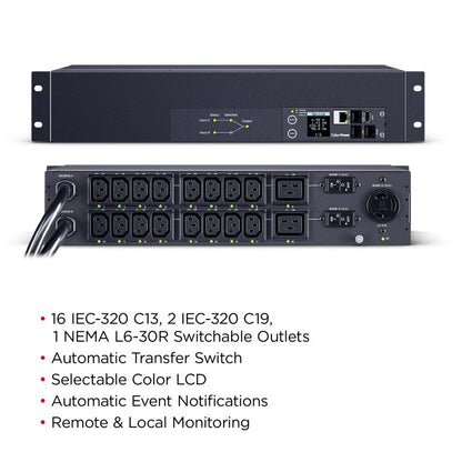 PDU44007 CyberPower Single-Phase Switched ATS PDU