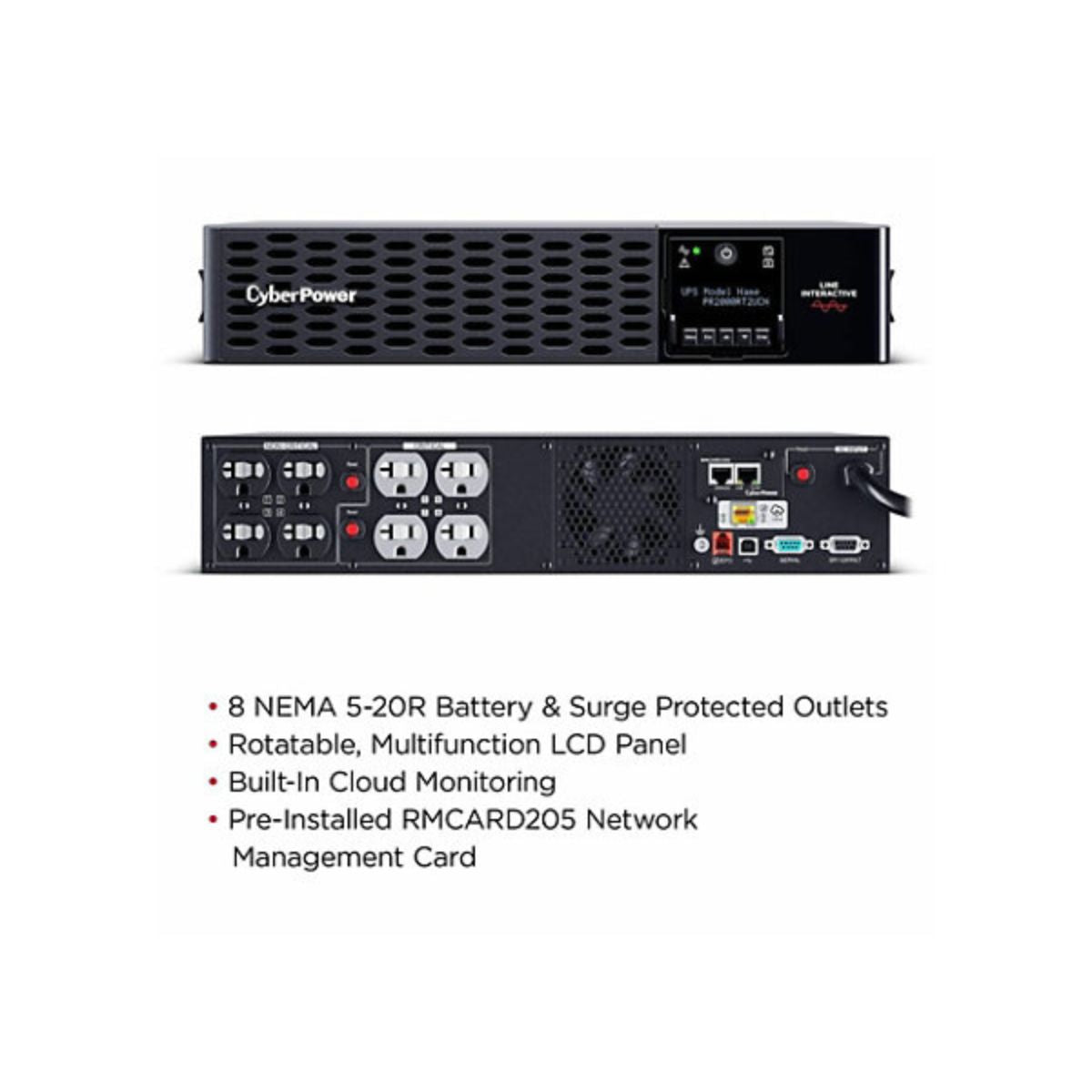 PR2000RT2UCN CyberPower Smart App Sinewave UPS