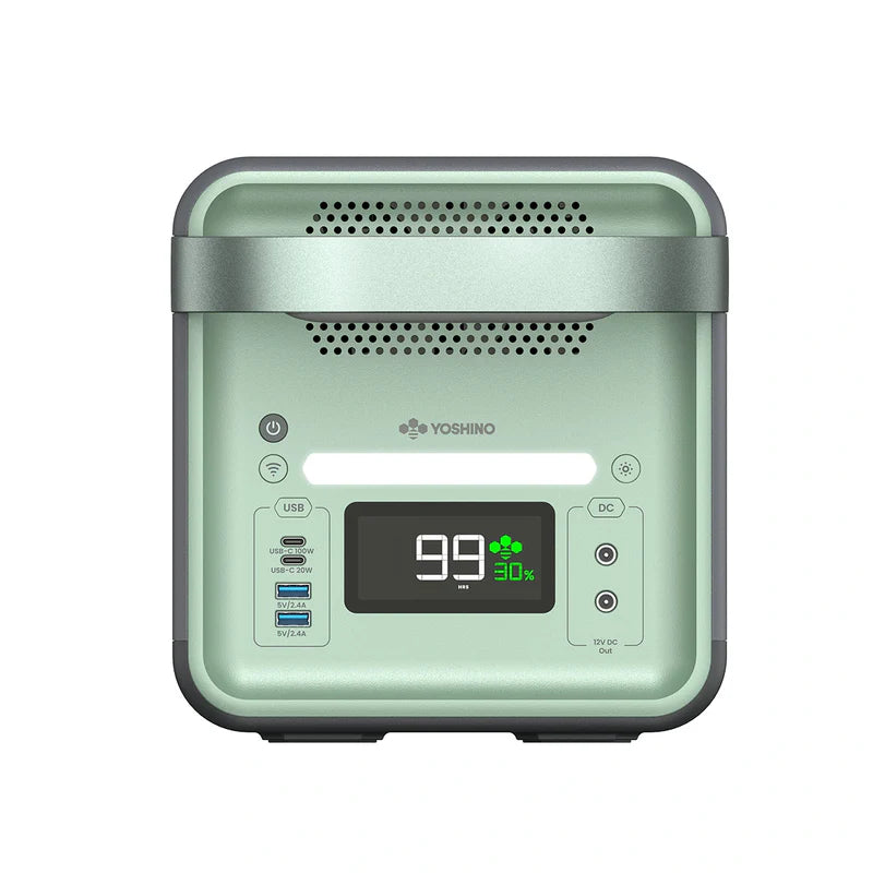 Green air purifier with digital display 