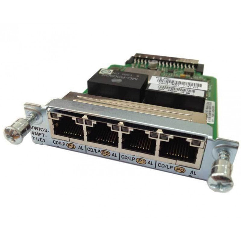 Cisco 4-Port 3rd Gen Multiflex Trunk Voice/WAN Interface Card VWIC3-4MFT-T1/E1