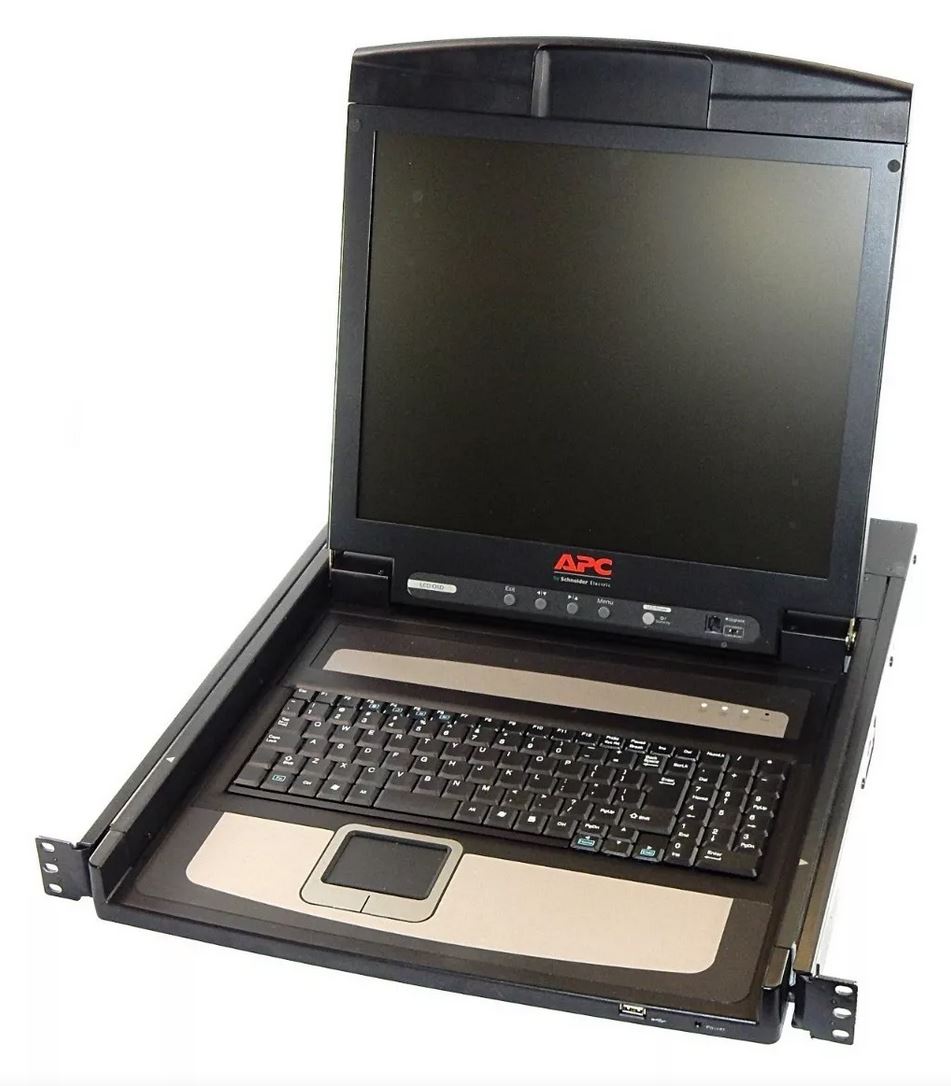 APC 17" Rack LCD Console with Integrated 8 Port Analog KVM Switch AP5808 main image